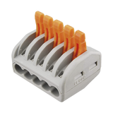 Conector Compacto para 1 Cable de Entrada 4 Cables de Salida Cables Compatibles 12AWG-28AWG CON-1006 - SILYMX