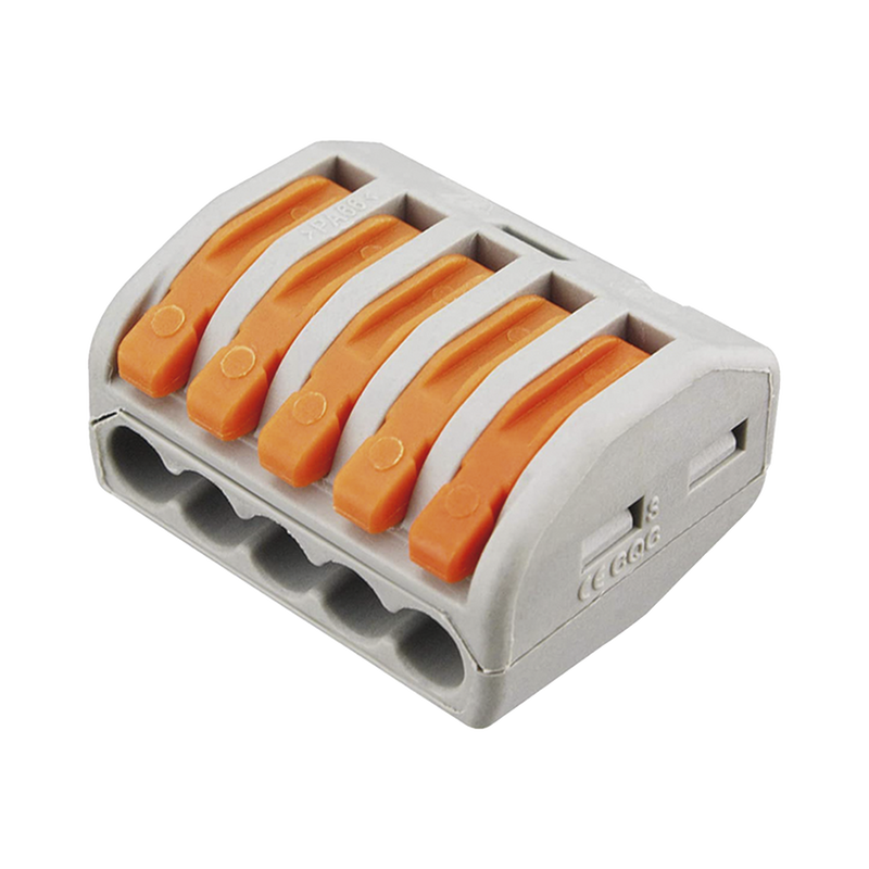 Conector Compacto para 1 Cable de Entrada 4 Cables de Salida Cables Compatibles 12AWG-28AWG CON-1006 - SILYMX