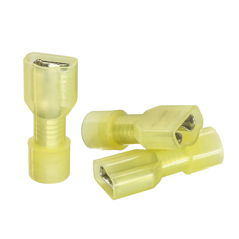 Terminal hembra aislada completa para cables 12-10 AWG Para baterías con terminal F1 25 piezas CON-101-3A-03 - SILYMX