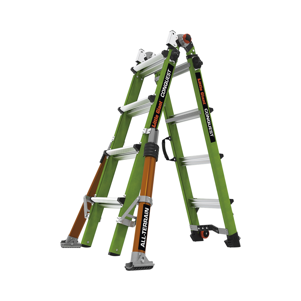 Escalera Multi-Posiciones de 6.7 m 22' para Suelos Inclinados o con Desniveles CONQUEST2.0 - SILYMX