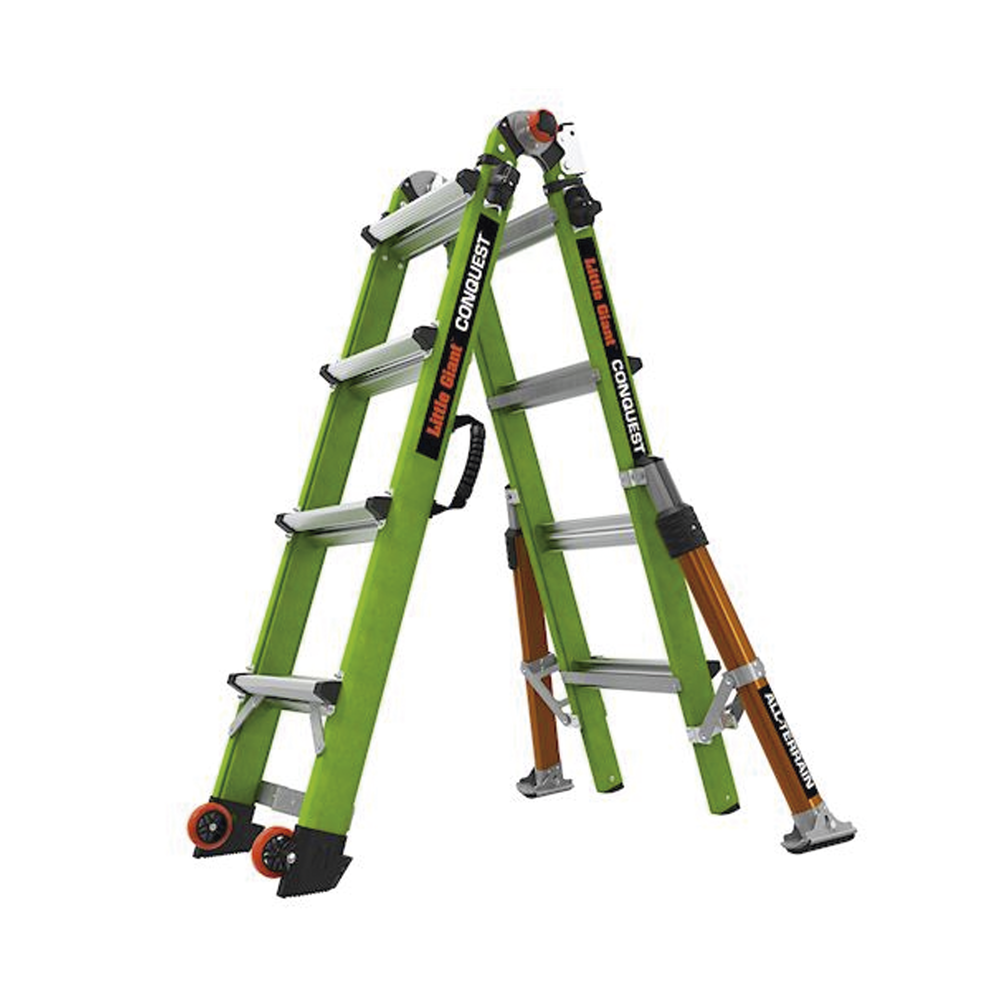 Escalera Multi-Posiciones de 6.7 m 22' para Suelos Inclinados o con Desniveles CONQUEST2.0 - SILYMX