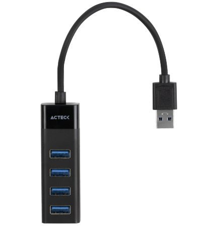 Accesorios para Computadora y SmartphonesActeckHub USB - A 3.0 Acteck 4 Puertos 5 Gbit/s – Negro AC - 934664 - SILYMX