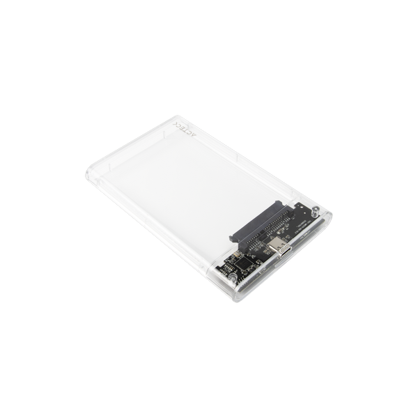 Gabinete Externo Acteck HC430 2.5" SATA a USB 3.0 Transparente Plug & Play AC-934688 - SILYMX
