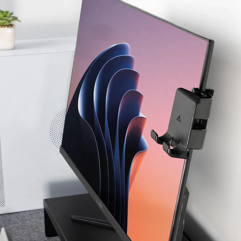 Soporte para Celular Acteck Vault Wing SC406 | Clip Ajustable para Monitor o Laptop | Universal | Negro - SILYMX