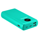 PowerBank ADATA P20000QCD 20,000 mAh, QC 3.0 & USB PD 3.0, LCD, 2×USB-A + 1×USB-C – Verde