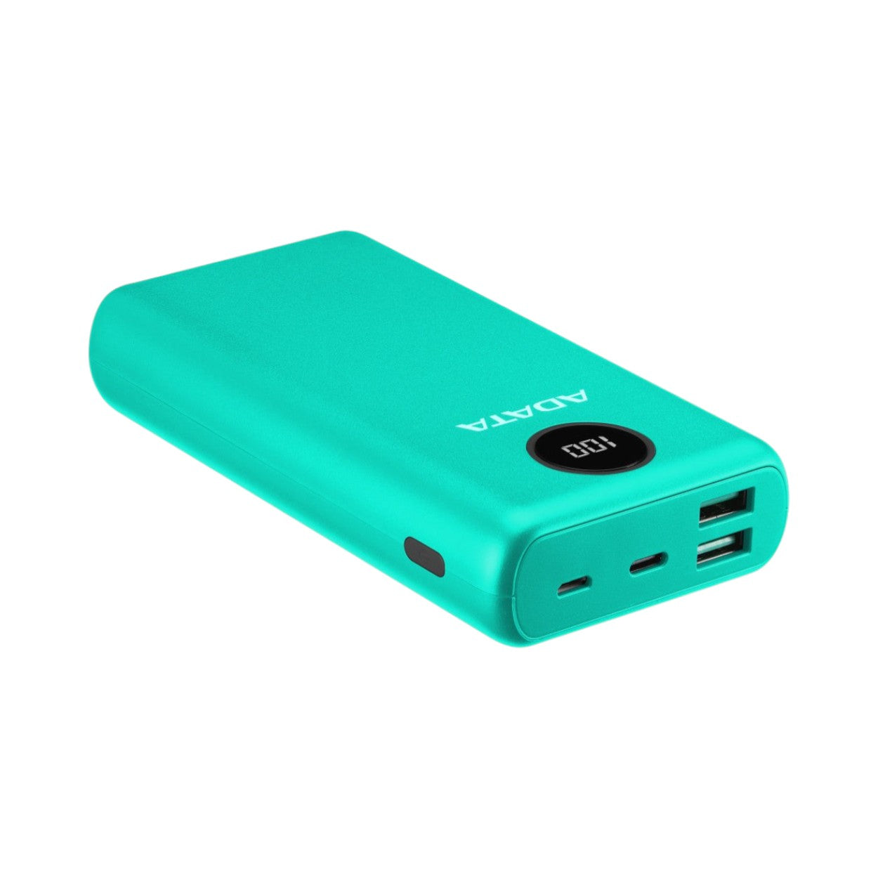 PowerBank ADATA P20000QCD 20,000 mAh, QC 3.0 & USB PD 3.0, LCD, 2×USB-A + 1×USB-C – Verde - SILYMX