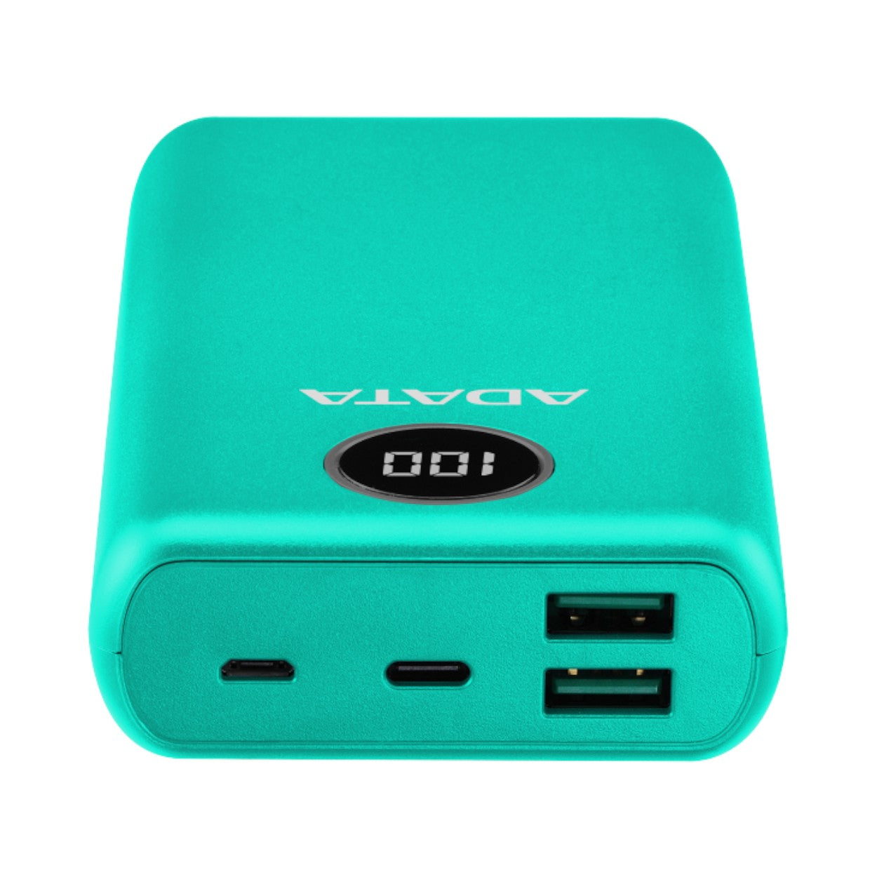 PowerBank ADATA P20000QCD 20,000 mAh, QC 3.0 & USB PD 3.0, LCD, 2×USB-A + 1×USB-C – Verde - SILYMX