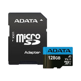 Memoria Flash Adata Premier, 128GB MicroSDXC UHS-I Clase 10, con Adaptador AUSDX128GUICL10A1-RA1 - SILYMX