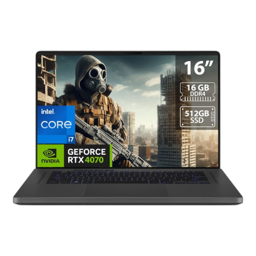 Laptop Gamer Asus ROG Zephyrus G16 16" 1920x1080 Full HD Intel Core i7-13620H Nvidia GeForce RTX 4070 16GB 512GB SSD Windows 11 Home Inglés