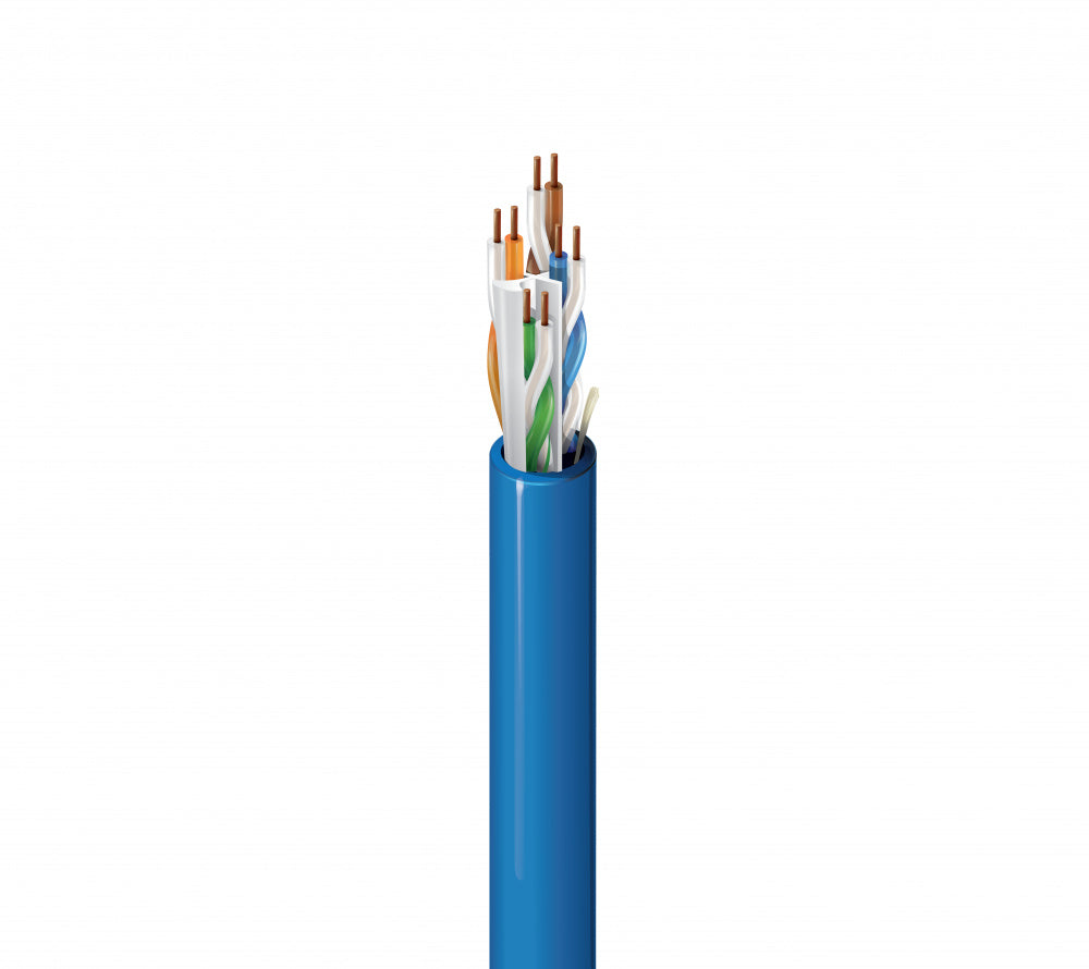 Cable Ethernet BELDEN Cat6A UTP 305 m · 10Gbps · 23 AWG · Cobre Sólido · Chaqueta PVC 10GXS33 D15A1000 - SILYMX