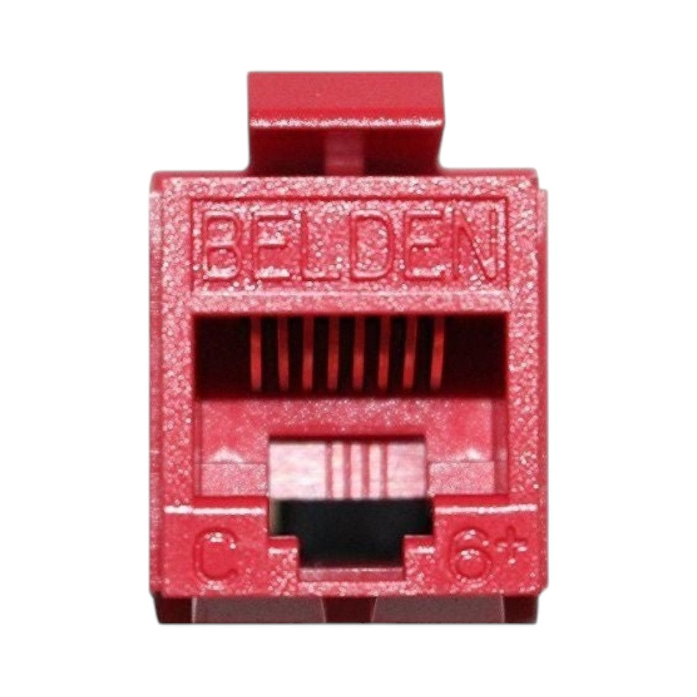Jack de Red Belden KeyConnect Cat6+ RJ-45 Rojo - SILYMX