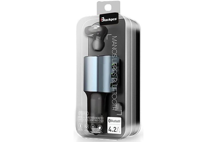 Accesorios para Computadora y SmartphonesBlackpcsEPI053BT-BLCargador para Auto Blackpcs EPI053BT - BL con Bluetooth, Manos Libres y 3 Puertos USB 3.4A – Negro - SILYMX