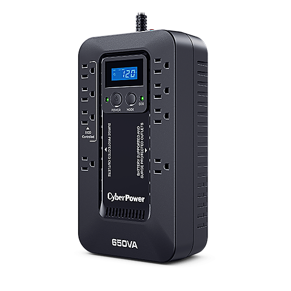 UPS de 650 VA/390 W Topología Standby con Modo Ahorrador ECO Entrada 120 Vca NEMA 5-15P Con 8 Tomas NEMA 5-15R - SILYMX