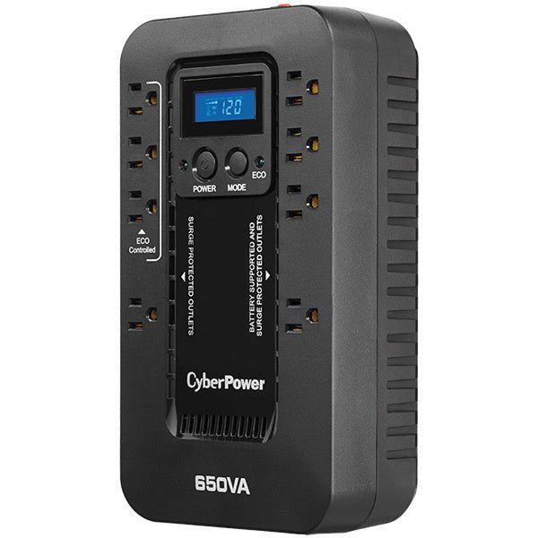 UPS de 650 VA/390 W Topología Standby con Modo Ahorrador ECO Entrada 120 Vca NEMA 5-15P Con 8 Tomas NEMA 5-15R - SILYMX