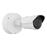 Cámara Bullet IP 4MP Zoom Motorizado 2x AI Detección Persona Vehículo Matrícula IR 60m WDR 120dB PoE+ Hanwha Wisenet PNO-A7082R