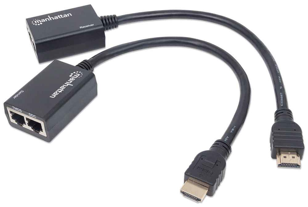Extensor HDMI por Cat5e Cat6 Distancia Máxima 30 Metros Cables HDMI Integrados 207386 - SILYMX