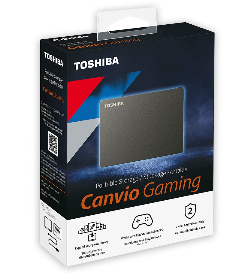 Disco Duro Externo Toshiba Canvio Gaming 1TB · 2.5" · USB · Compatible PC/Mac/PlayStation/Xbox - SILYMX