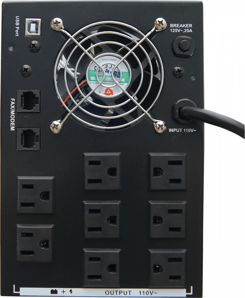 No Break Vica Con Regulador Integrado 3000va 1800w 8 Tomas Reguladas Y Respaldadas 40 Minutos De Respaldo S3000 - SILYMX