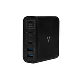 Accesorios ElectricosVORAGOAU-600Cargador Rápido Vorago AU - 600 100W | 5 Puertos USB/USB - C | Power Delivery 3.0 & Quick Charge 3.0 | Para iPhone, Android, iPad y Laptop - SILYMX