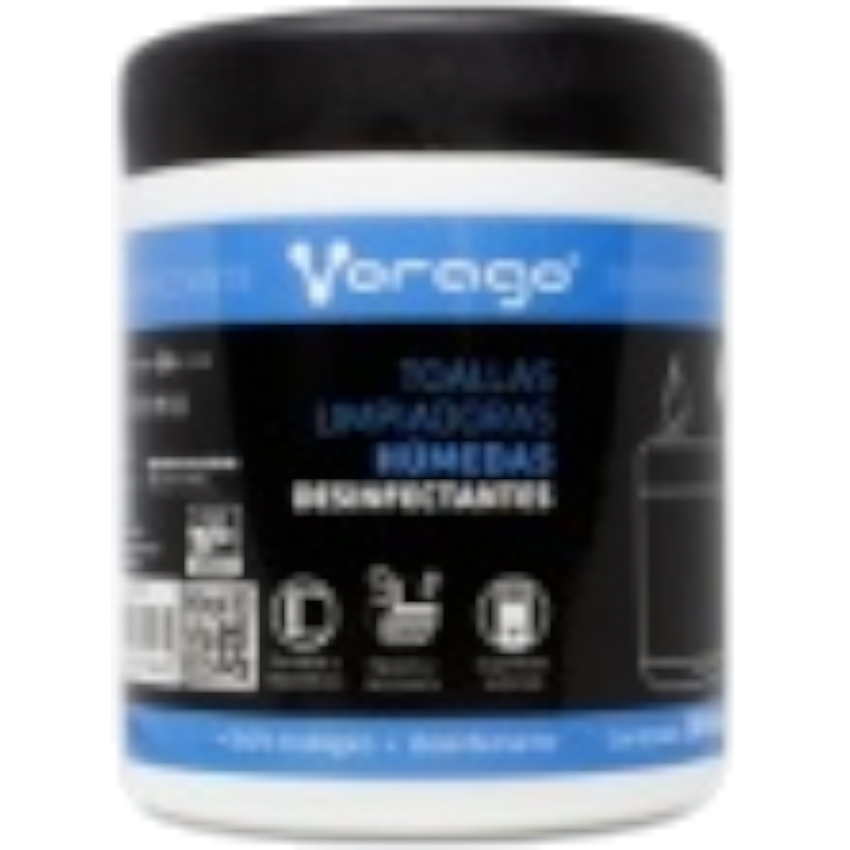 Toallas humedas desinfectantes bote 30PZ CLN-107