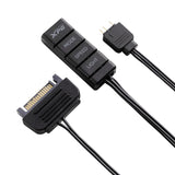 Tira LED XPG Prime ARGB 60cm – Control Remoto, 5V, Negro, Compatible con Aura Sync / RGB Fusion ARGBSTRIP-BKCWW