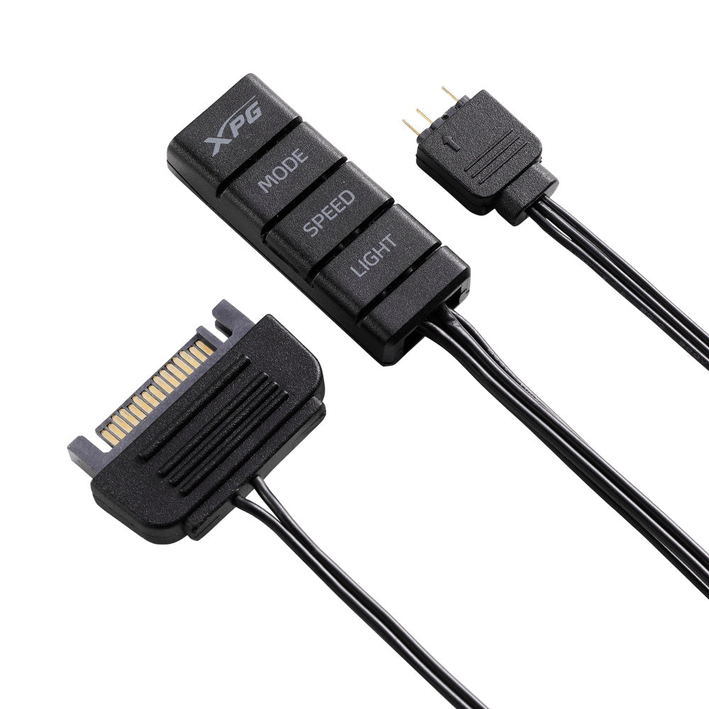 Tira LED XPG Prime ARGB 60cm – Control Remoto, 5V, Negro, Compatible con Aura Sync / RGB Fusion ARGBSTRIP-BKCWW