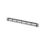 Panel de Parcheo PANDUIT Modular Mini-Com (Sin Conectores) Plano Totalmente Blindado de 24 puertos 1UR CP24BLY - SILYMX