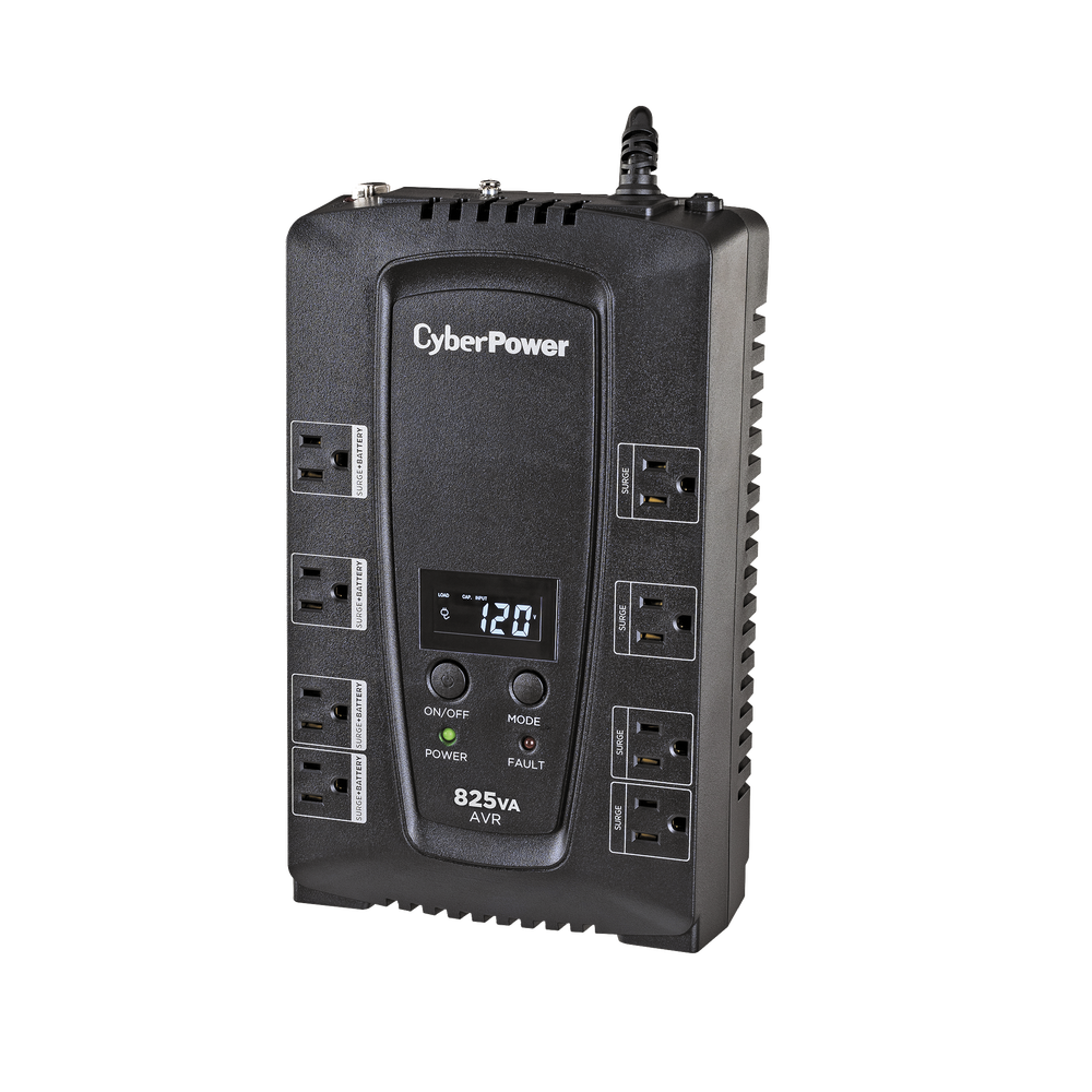 UPS de 825 VA/450 W Topología Línea Interactiva Entrada 120 Vca NEMA 5-15P Tipo Gabinete Compacto Con 8 Tomas NEMA 5-15R - SILYMX