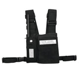 Pechera Universal Sin Logo con Soporte para Radio y Bolígrafo más Bolsa con Cinta Adherente para su Seguridad  CPP-SLG - SILYMX