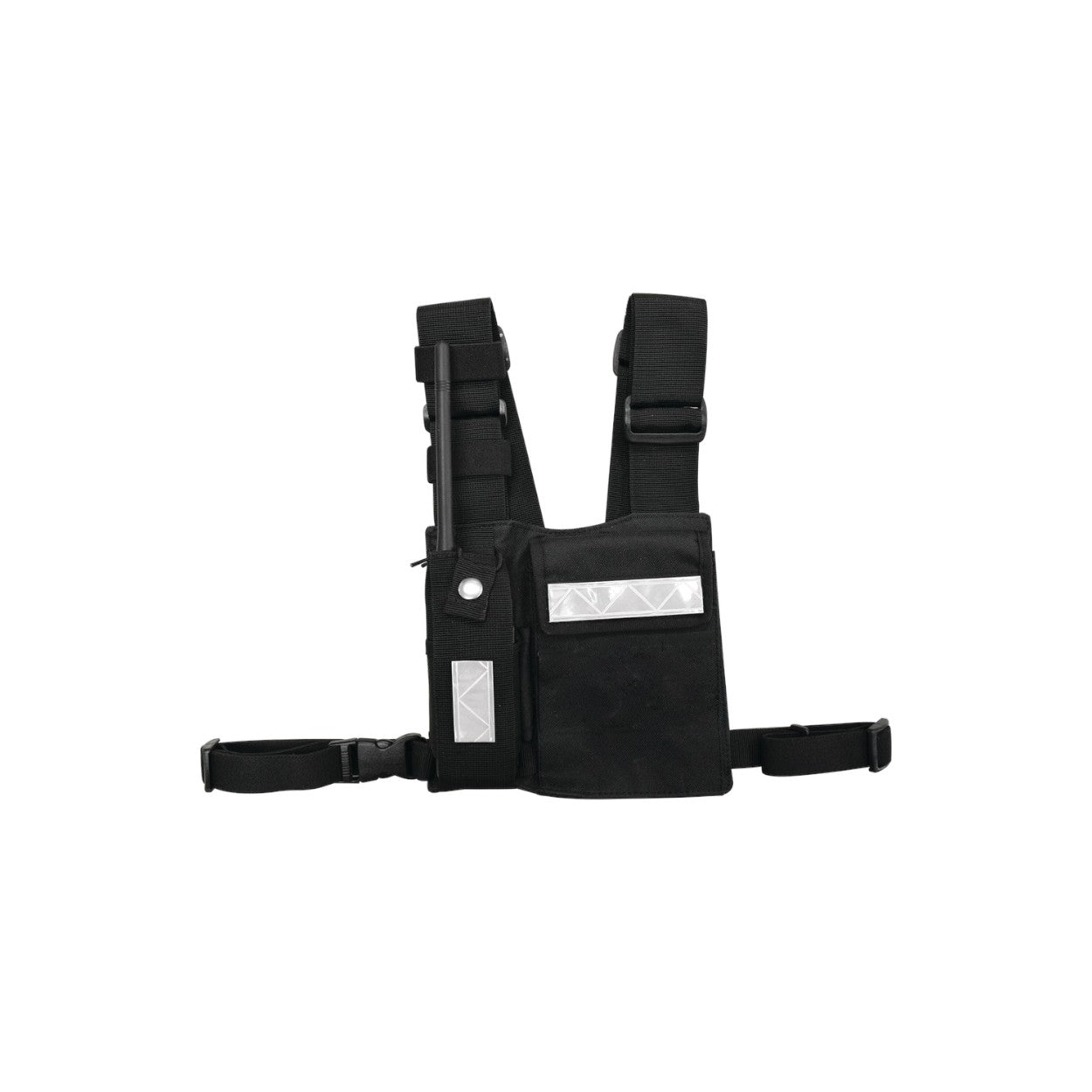 Pechera Universal Sin Logo con Soporte para Radio y Bolígrafo más Bolsa con Cinta Adherente para su Seguridad  CPP-SLG - SILYMX