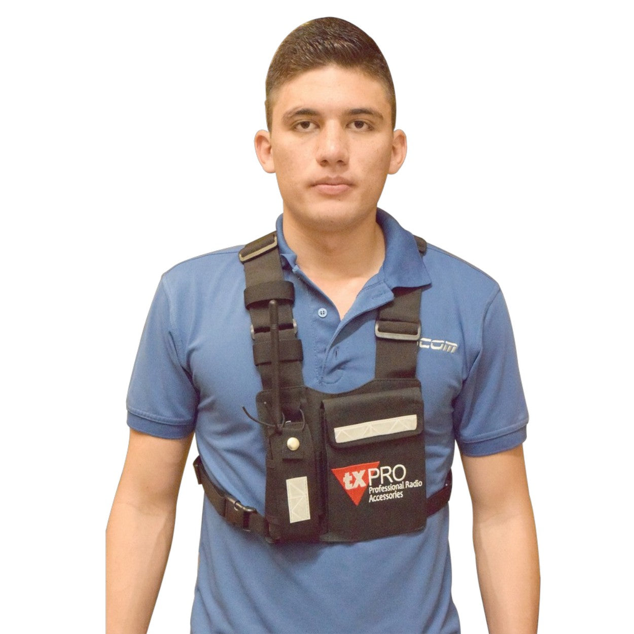 Pechera Universal con soporte para radio sostén de bolígrafo y seguridad para la bolsa CPP-TXP - SILYMX
