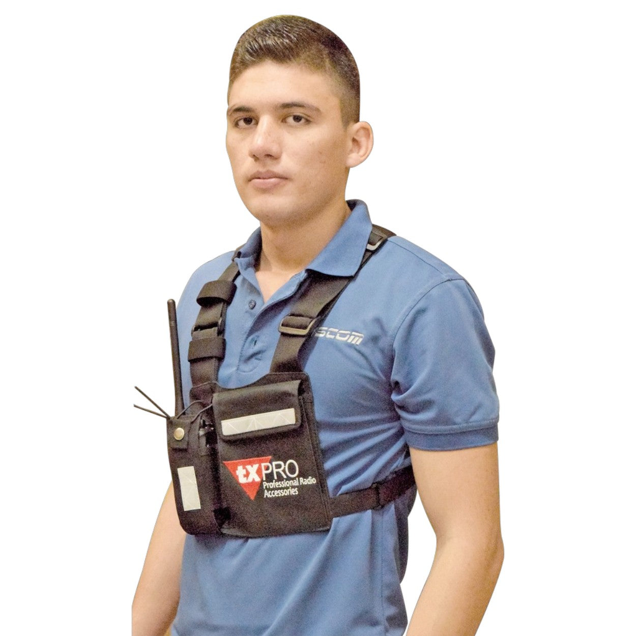 Pechera Universal con soporte para radio sostén de bolígrafo y seguridad para la bolsa CPP-TXP - SILYMX