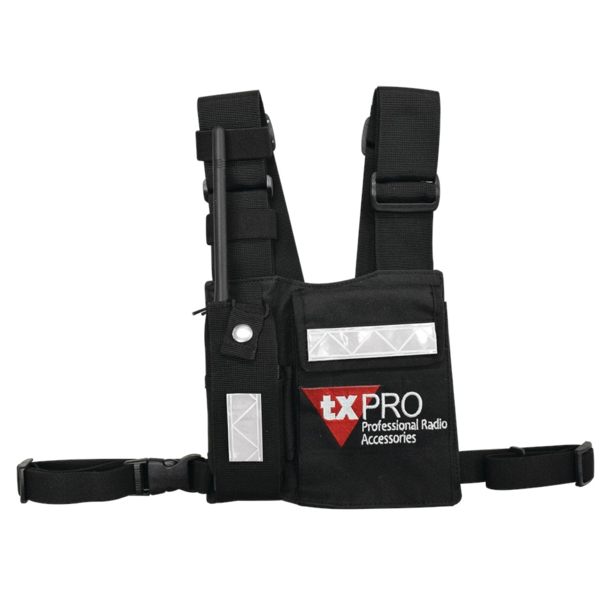 Pechera Universal con soporte para radio sostén de bolígrafo y seguridad para la bolsa CPP-TXP - SILYMX