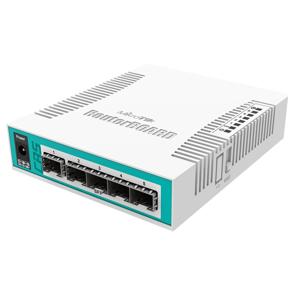 Cloud Core Switch de 6 Puertos SFP 1 Puerto Combo TP/SFP CRS106-1C-5S - SILYMX