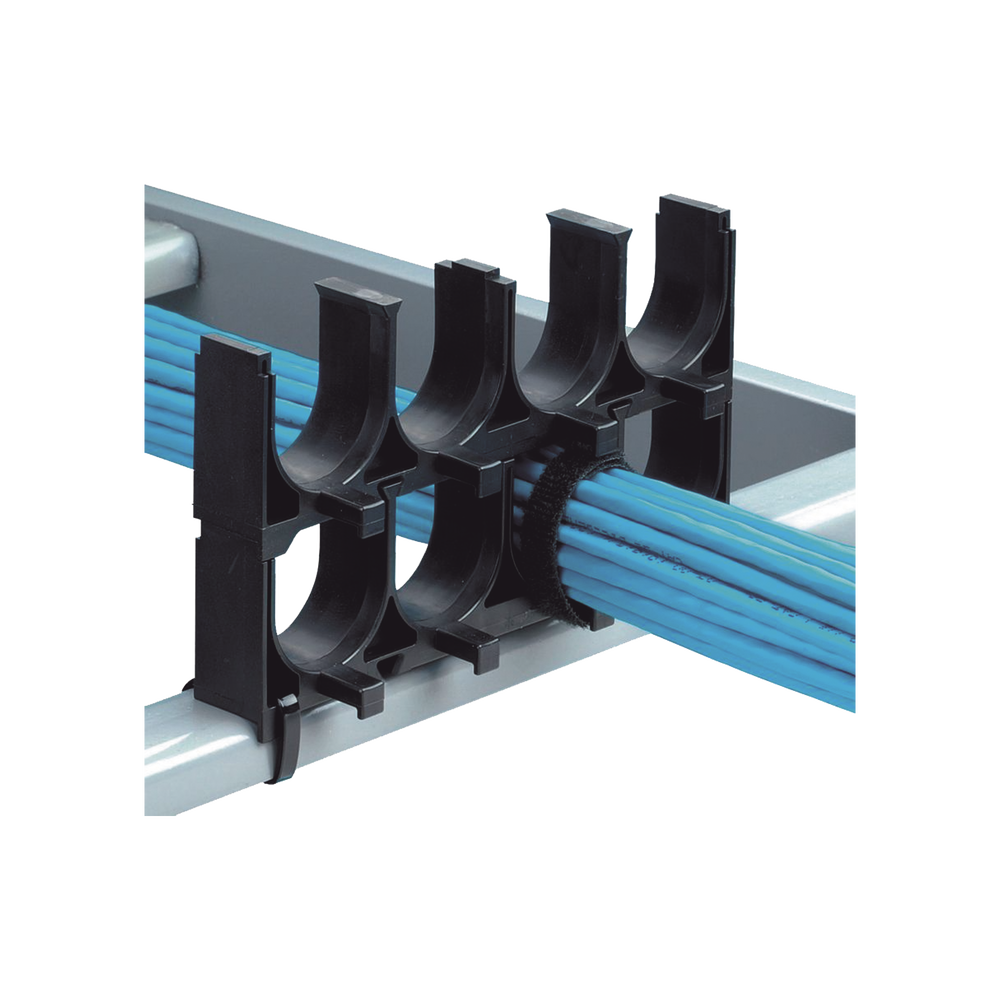 Espaciador de Cables de Nylon 6.6 Con 1 Espacio de 1.25 in 31.8 mm de Diámetro Color Negro 1 Pieza CRS1-125-X - SILYMX