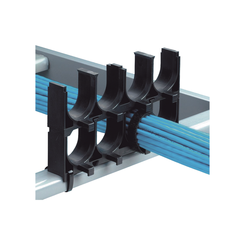 Espaciador de Cables de Nylon 6.6 Con 1 Espacio de 1.25 in 31.8 mm de Diámetro Color Negro 1 Pieza CRS1-125-X - SILYMX