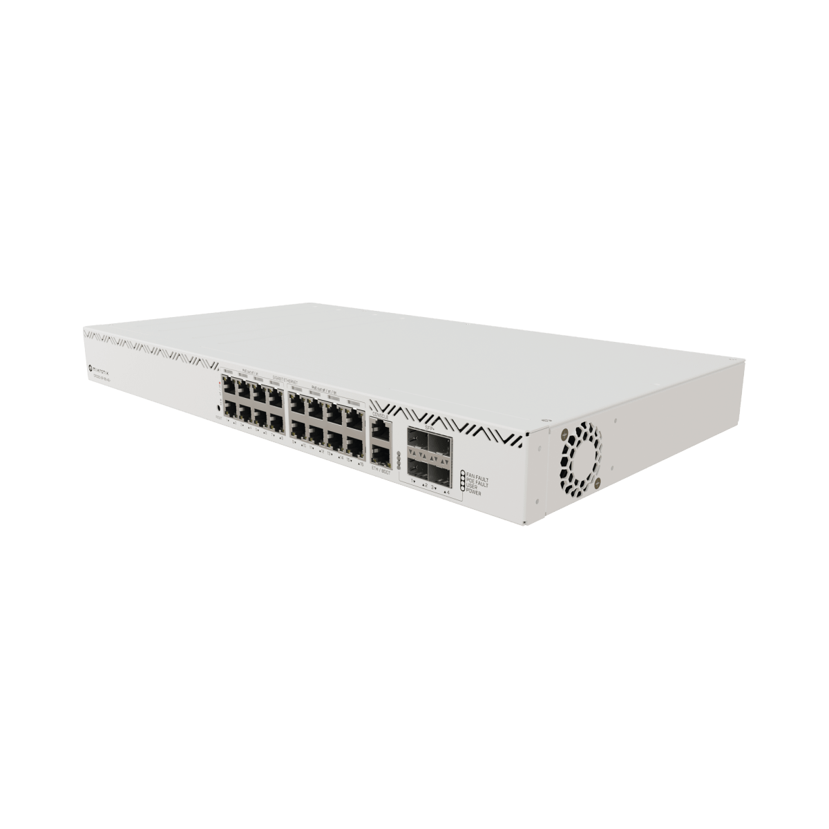 Switches PoEMIKROTIKCRS320-8P-8B-4S+RMSwitch Cloud Router 16 Puertos 8 PoE+ 8 PoE++ Fuentes Redundantes Hot - Swap 4 SFP+ Mikrotik CRS320 - 8P - 8B - 4S+RM - SILYMX