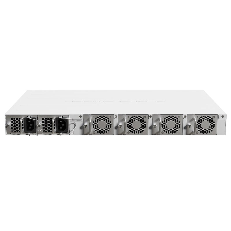 Switch CPU 650MHz 64MB RAM 1 Eth 10/100 16 SFP28 25G 2 QSFP28 100G RouterOS CRS518-16XS-2XQ-RM - SILYMX