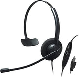 Diadema clásica accesible control mute y vol USB Monoaural CRYSTAL SR2731 - SILYMX