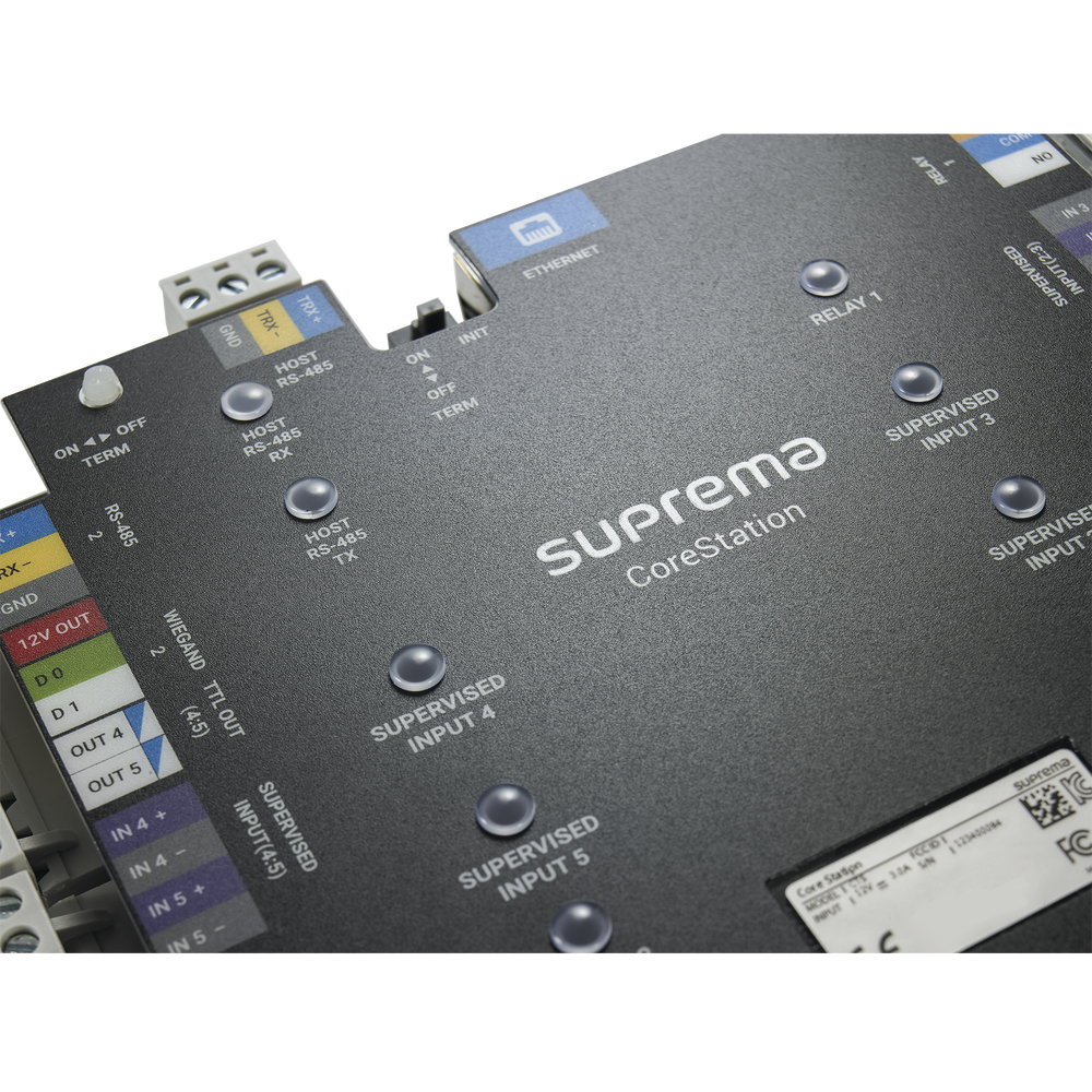 CoreStation Panel de Control de Acceso Biometría Integrada Compatible con Sistema de Elevadores 200,000 Huellas 4 Puertas - SILYMX