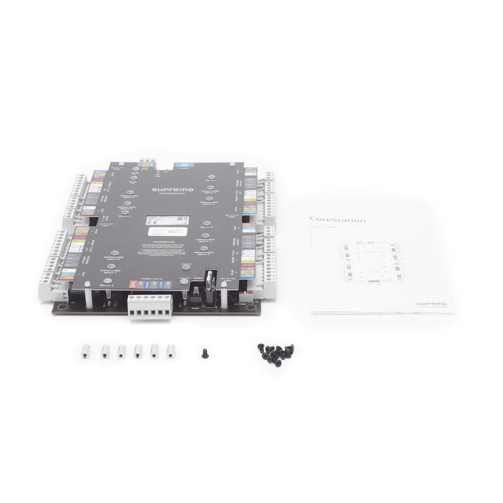 CoreStation Panel de Control de Acceso Biometría Integrada Compatible con Sistema de Elevadores 200,000 Huellas 4 Puertas - SILYMX