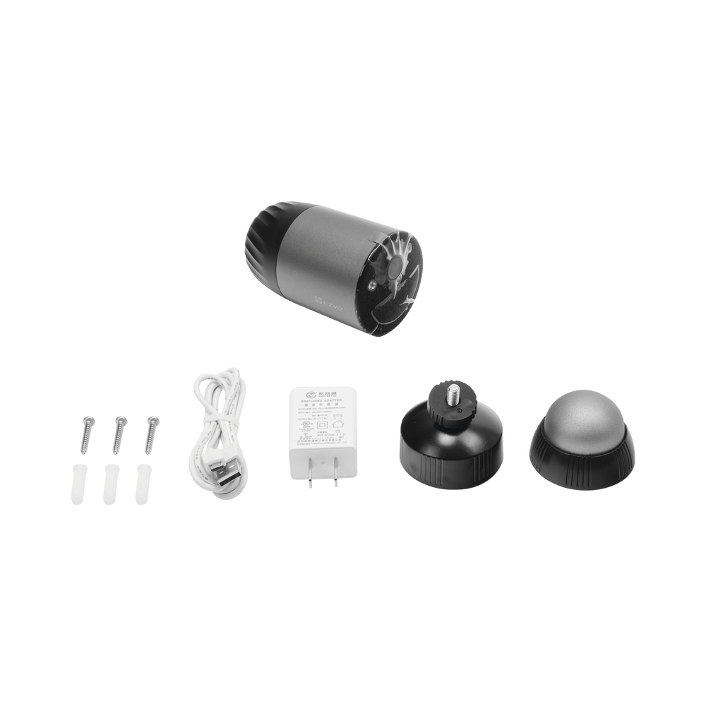 Cámara Bala IP Wi-Fi Batería Recargable (Cero Cables) Colores en Oscuridad 2 Megapíxel Sirena y Estrobo Alertas de Audio Exterior Nube CS-BC1C - SILYMX