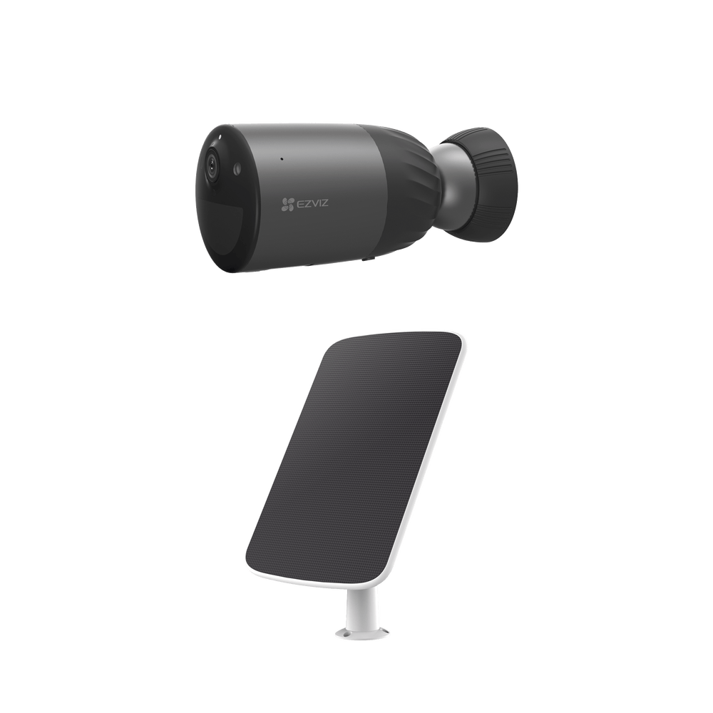 Kit de Camara de Batería Recargable y Panel Solar (No Cables) WiFi Memoria Interna de 32 GB Incluye 1 pieza de CS-BC1C y 1 Pieza de CS-CMT-SOLARPANEL-C - SILYMX