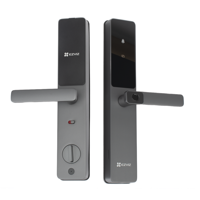Cerradura Inteligente Wi-Fi Bluetooth Códigos Visitantes Huella,Tag, Contraseña Botón para Timbrar Apertura Remota Alarma Anti-intrusión CS-DL05-R200 - SILYMX