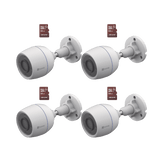 Kit de Camaras WiFi Incluye 4 Piezas CS-H3C y 4 Piezas HS-TF-E1/32G Detección de Movimiento CS-H3C/KM4 - SILYMX