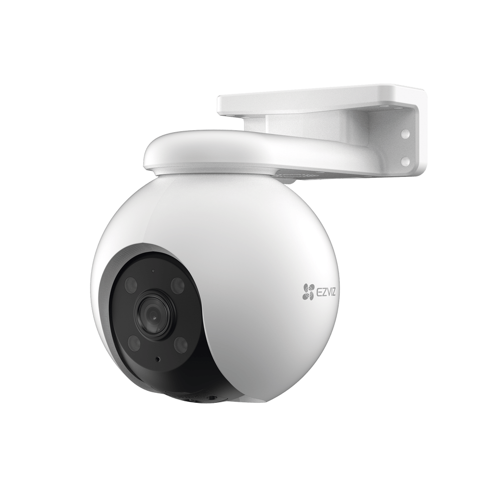 Cámara PT WiFi (3K) 5MP Cobertura Panoramica 360° Detección de Vehiculo y humana SirenaColores en Oscuridad Micro SD Exterior CS-H8-3K - SILYMX