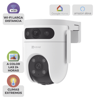 Camaras IP PTZEZVIZCS-H9C/6MPCámara PT Doble Lente 6MP IA Detección Humana Visión Nocturna Color Audio Bidireccional IP65 EZVIZ CS - H9C 6MP - SILYMX