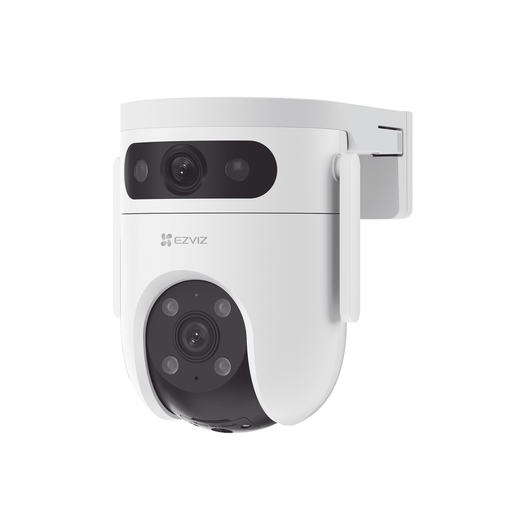 Cámara PT Doble Lente 6 Megapixel (3MP+3MP) IA Detección Humana y Vehiculo Vision Nocturna a Color Vista Simultánea de camara PT y Cámara Fija Protección IP65 Audio Bidireccional CS-H9C/6MP - SILYMX