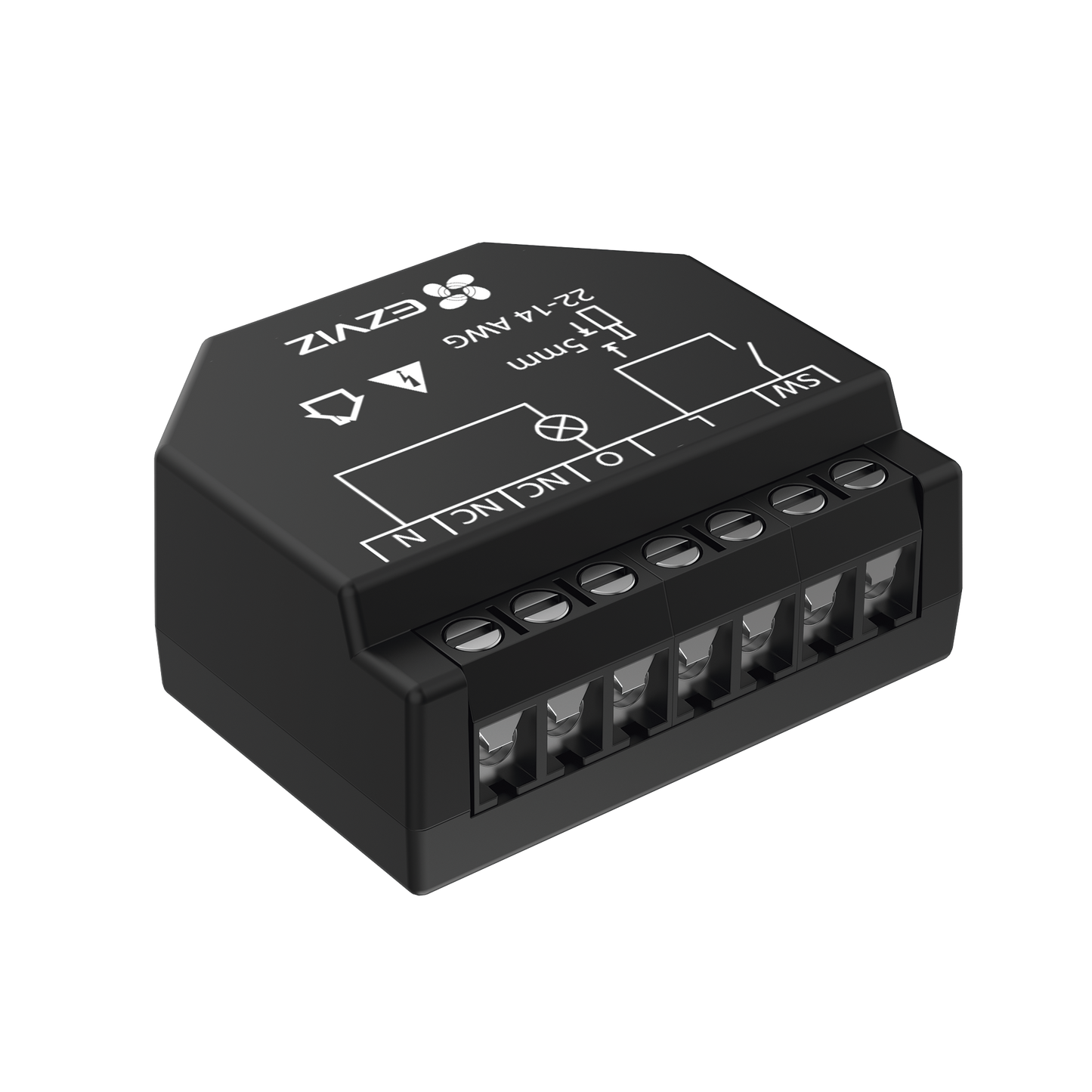 Relevador Wi-Fi  Inteligente Ideal Para Control de Iluminación 1 Salida para un Apagador Control Remoto Horarios Personalizados Registro de Consumo EZVIZ CS-T35 - SILYMX