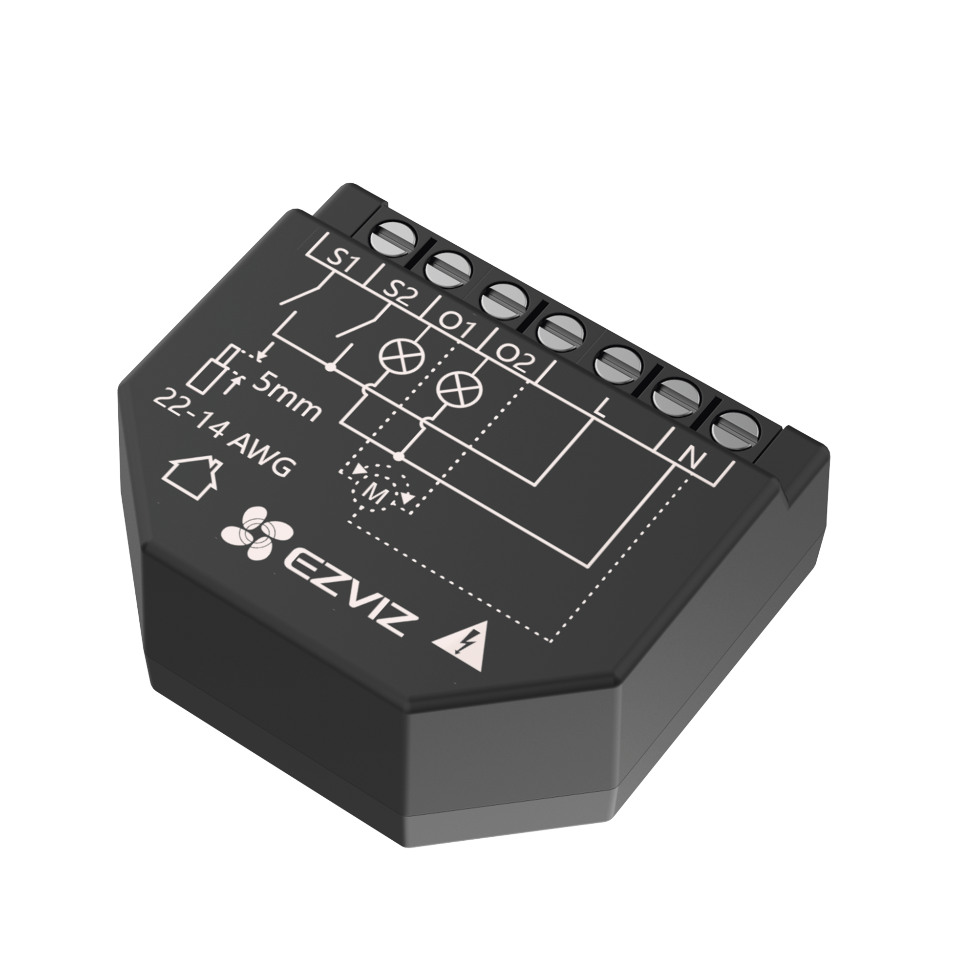 Relevador Wi-Fi Inteligente EZVIZ CST36 | 2 Salidas para Apagadores, Control por App, Estadísticas de Consumo, 110-240V - SILYMX